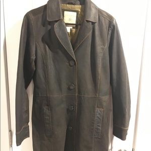 Leather Coat by Territory Ahead